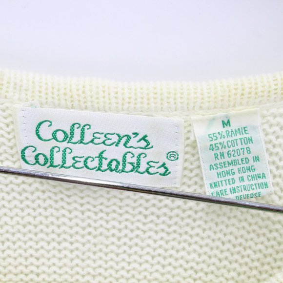 Colleens Collectables Women's Pullover Sweater, Medium, Casual, 3/4 Sleeve Beige - Picture 4 of 7